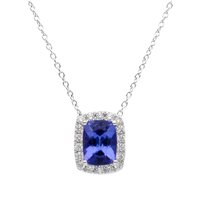 Collana Gioielleria Dossena  Donna in Oro bianco Tanzanite COOR-236-253